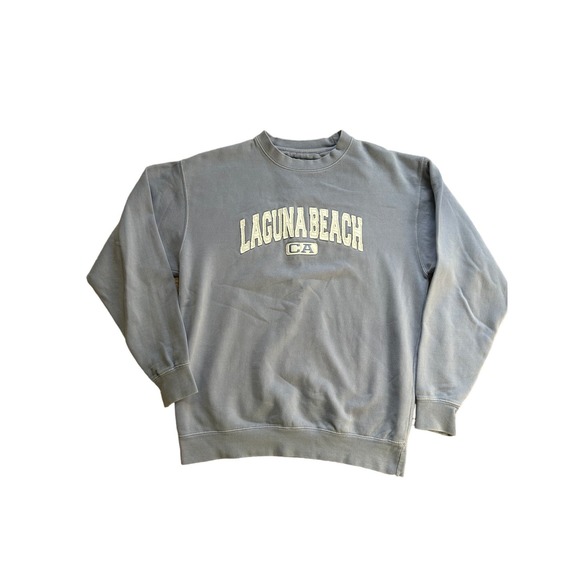 VINTAGE Laguna Beach Embroidered Lilac Crewneck | Size Medium - Picture 1 of 3